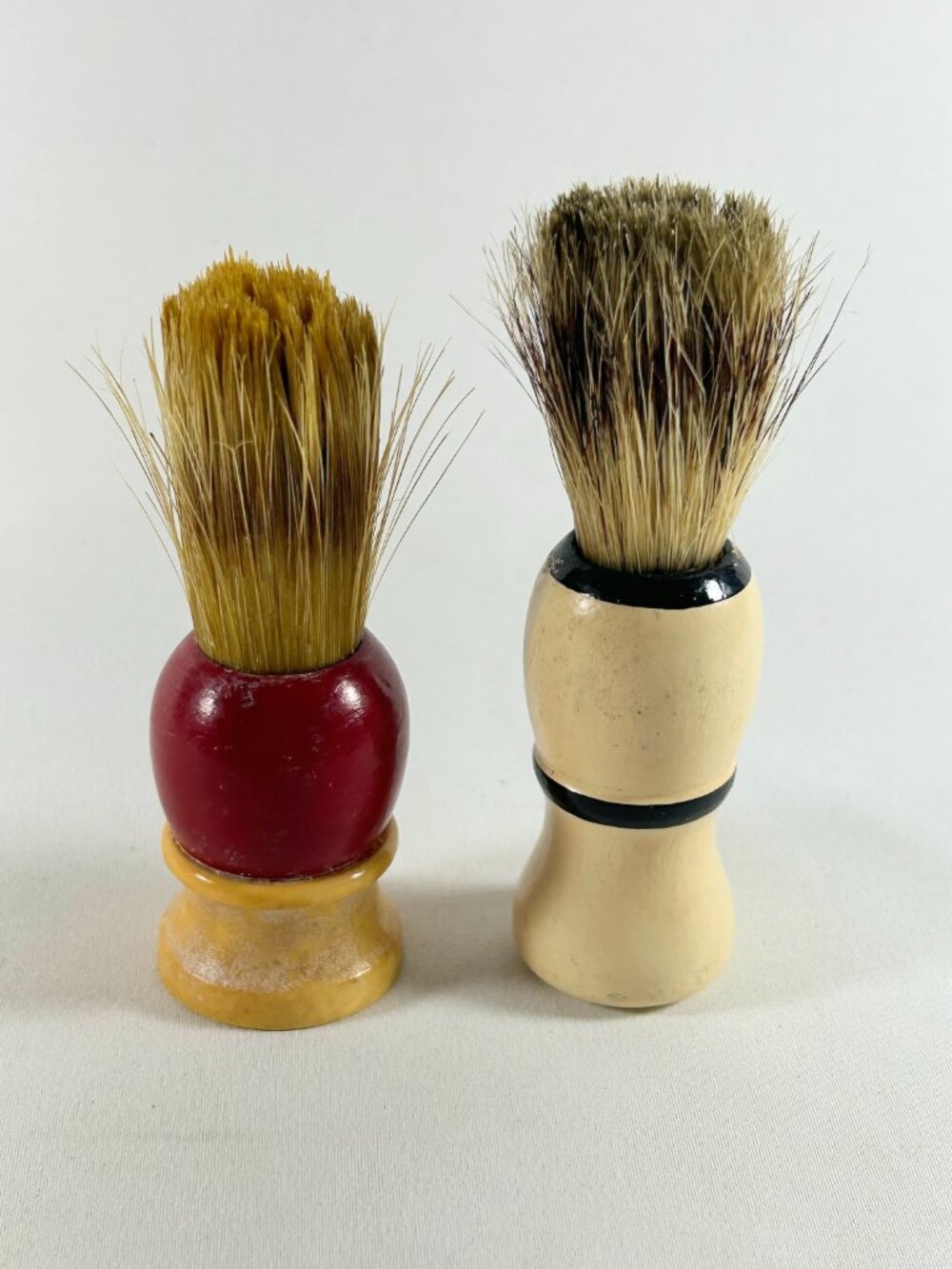Two Vintage Shaving Brushes, Strong Set, And Ever Ready Models